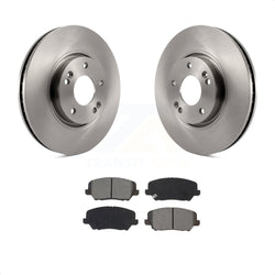 Front Disc Brake Rotors And Semi-Metallic Pads Kit For Kia Forte Hyundai Veloster Forte5 K8S-102866