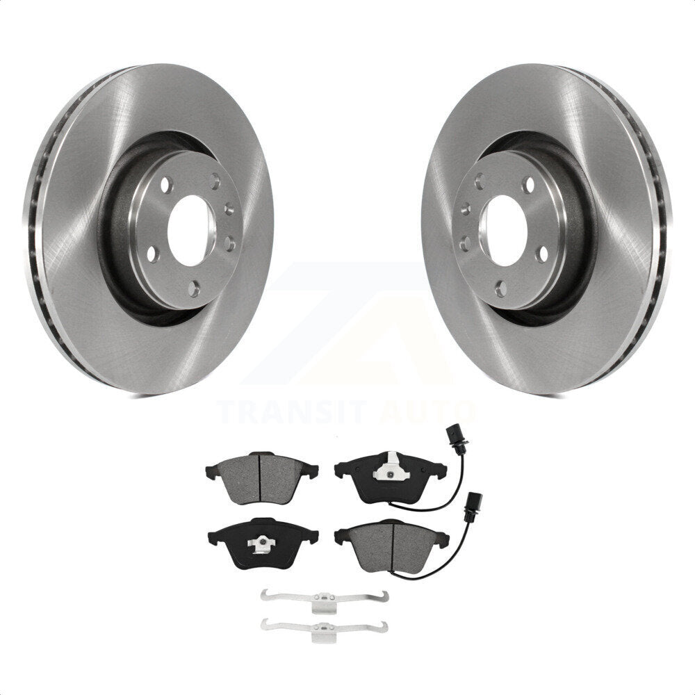 Front Disc Brake Rotors And Semi-Metallic Pads Kit For Audi A6 Quattro With 321mm Diameter Rotor K8S-102868 by Transit Auto