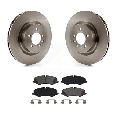 Front Disc Brake Rotors And Semi-Metallic Pads Kit For Land Rover Range Sport LR4 Discovery K8S-102871 by Transit Auto