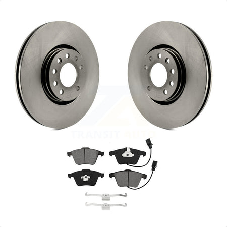 Front Disc Brake Rotors And Semi-Metallic Pads Kit For 2010-2011 Saab 9-3X With 314mm Diameter Rotor K8S-102873 by Transit Auto