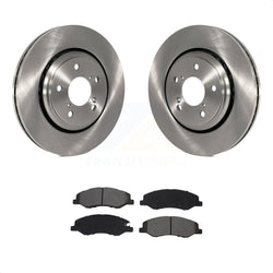Front Disc Brake Rotors And Semi-Metallic Pads Kit For 2018-2023 Honda Odyssey K8S-102881