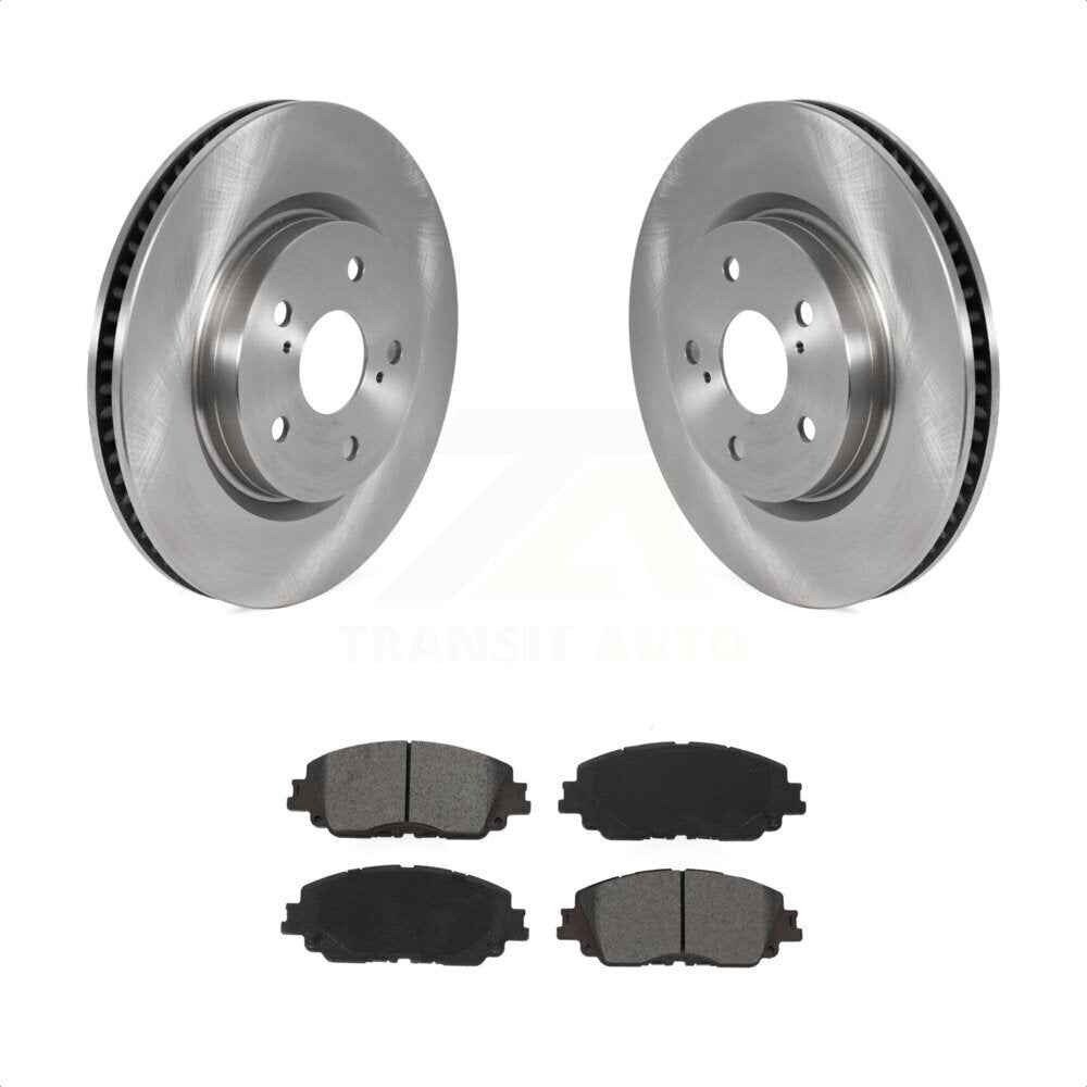 Front Disc Brake Rotors And Semi-Metallic Pads Kit For Toyota Camry RAV4 Lexus ES350 Avalon ES300h UX250h UX200 C-HR ES250 Venza K8S-102888 by Transit Auto