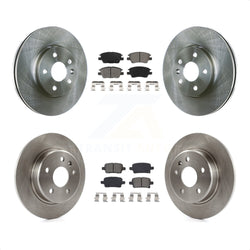 Front Rear Disc Brake Rotors And Semi-Metallic Pads Kit For Chevrolet Cruze Volt Bolt EV EUV K8S-102891