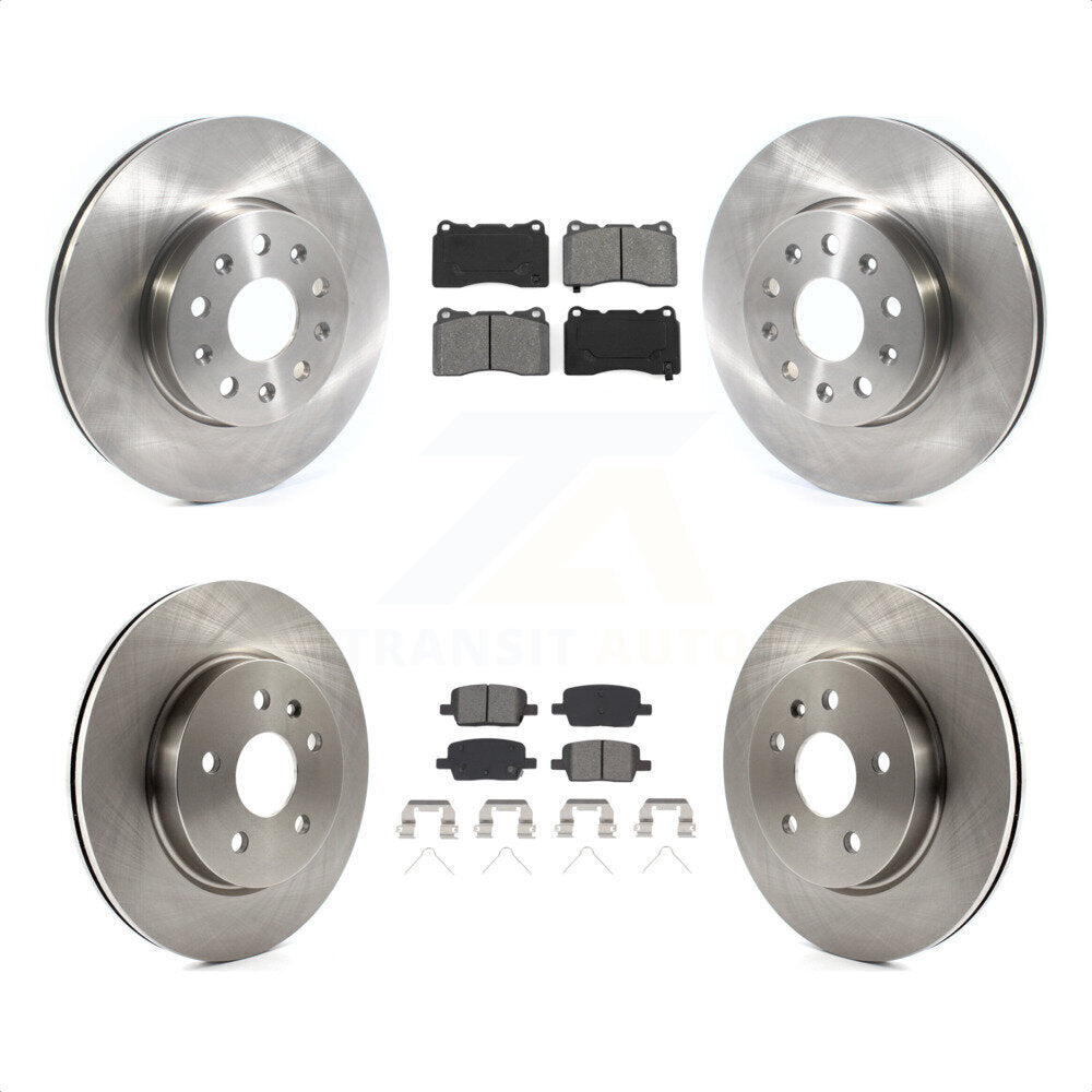 Front Rear Disc Brake Rotors And Semi-Metallic Pads Kit For Chevrolet Camaro K8S-102898 by Transit Auto