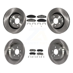 Front Rear Disc Brake Rotors And Semi-Metallic Pads Kit For Ford Mustang K8S-102902