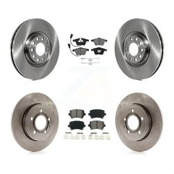 Front Rear Disc Brake Rotors And Semi-Metallic Pads Kit For Audi A4 Quattro K8S-102906