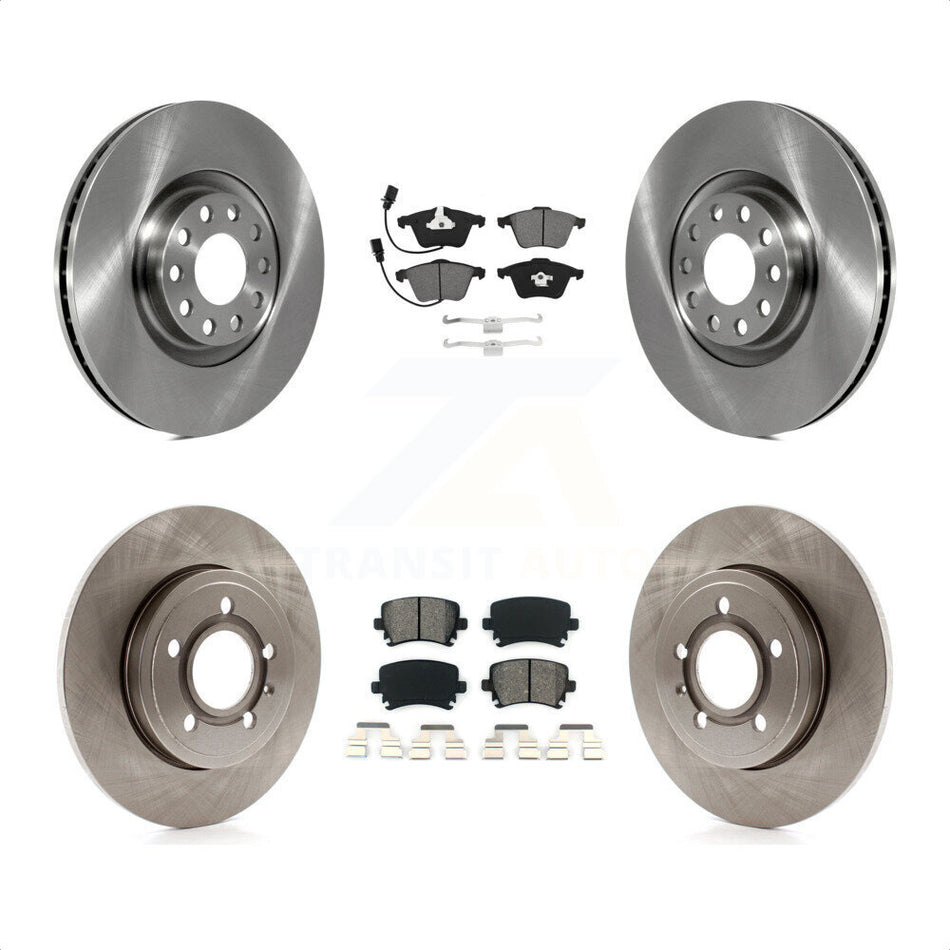 Front Rear Disc Brake Rotors And Semi-Metallic Pads Kit For Audi A4 Quattro K8S-102906 by Transit Auto