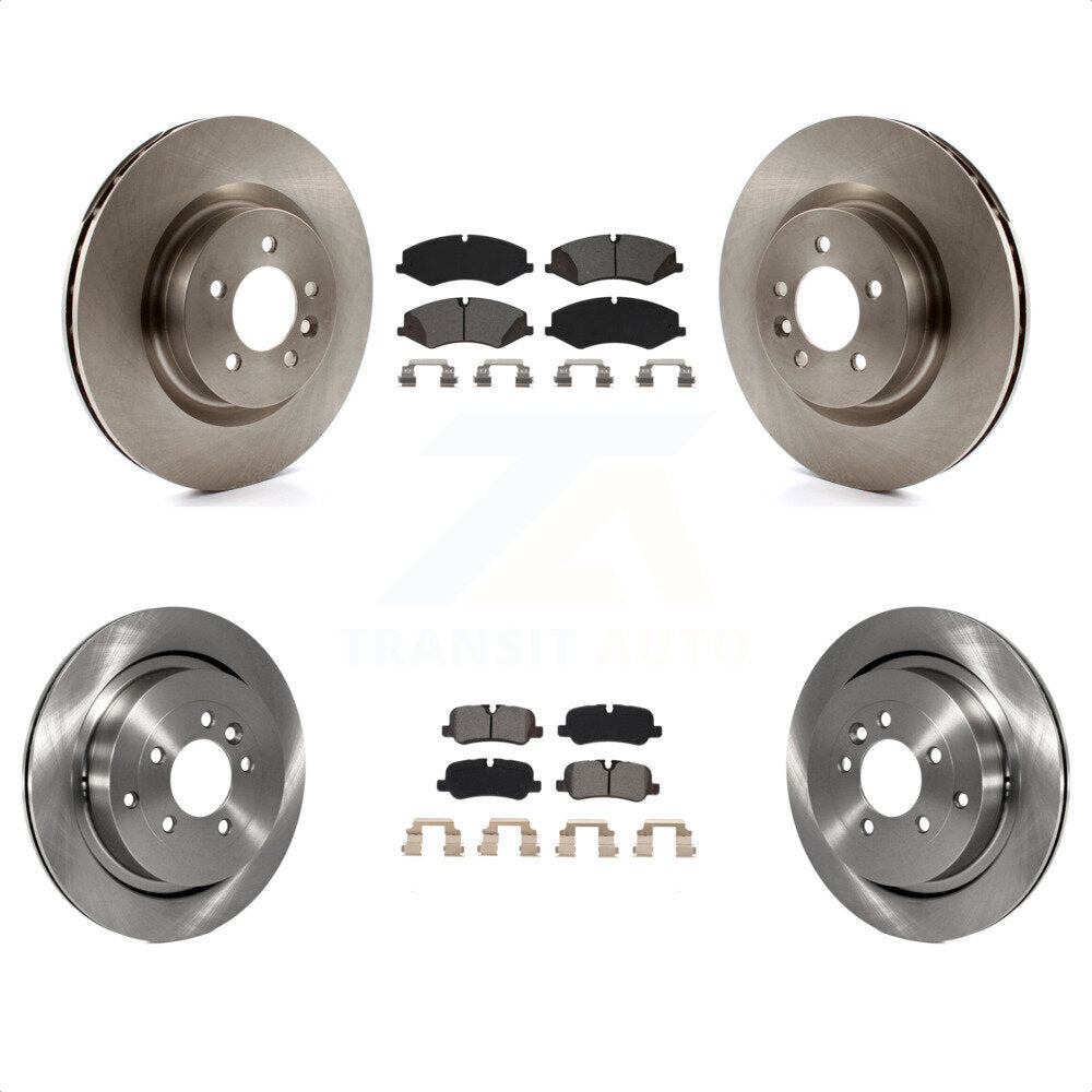 Front Rear Disc Brake Rotors And Semi-Metallic Pads Kit For Land Rover LR4 Range Sport K8S-102916 by Transit Auto