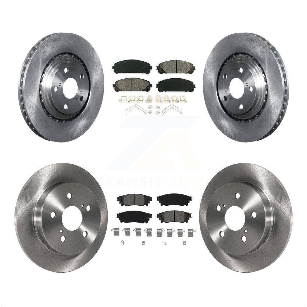 Front Rear Disc Brake Rotors And Semi-Metallic Pads Kit For Lexus NX200t NX300 NX300h K8S-102922 by Transit Auto