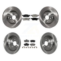 Front Rear Disc Brake Rotors And Semi-Metallic Pads Kit For Mercedes-Benz ML350 GLE350 ML250 GLE300d K8S-102934