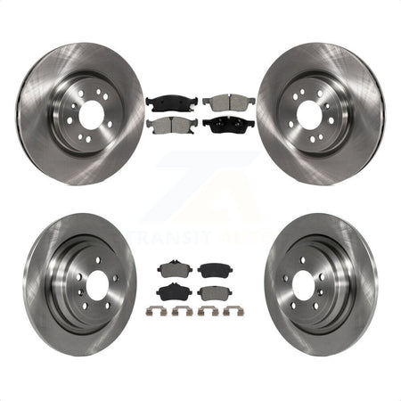 Front Rear Disc Brake Rotors And Semi-Metallic Pads Kit For Mercedes-Benz ML350 GLE350 ML250 GLE300d K8S-102934 by Transit Auto