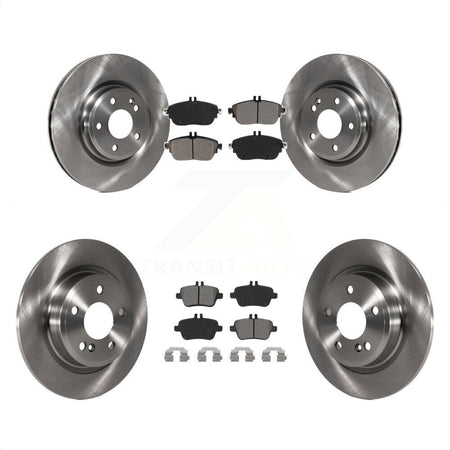 Front Rear Disc Brake Rotors And Semi-Metallic Pads Kit For Mercedes-Benz GLA250 CLA250 INFINITI QX30 K8S-102938 by Transit Auto