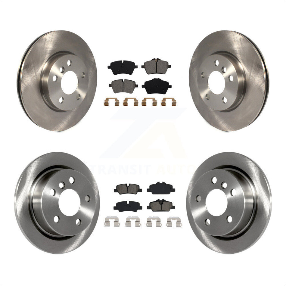 Front Rear Disc Brake Rotors And Semi-Metallic Pads Kit For Mini Cooper K8S-102940 by Transit Auto