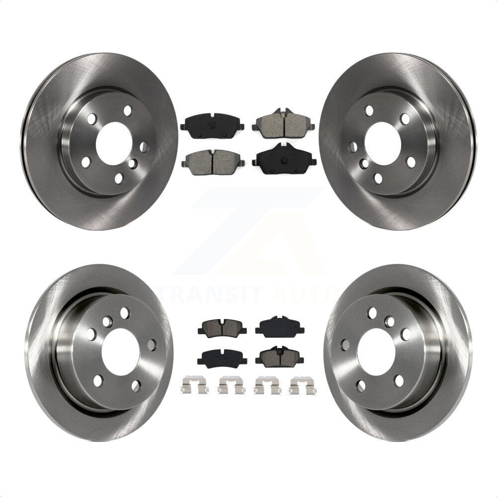 Front Rear Disc Brake Rotors And Semi-Metallic Pads Kit For Mini Cooper K8S-102953 by Transit Auto