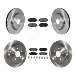 Front Rear Disc Brake Rotors And Semi-Metallic Pads Kit For Toyota Camry RAV4 Lexus ES350 Avalon ES300h UX250h UX200 C-HR ES250 Venza K8S-102955