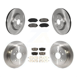 Front Rear Disc Brake Rotors And Semi-Metallic Pads Kit For Toyota Camry K8S-102956