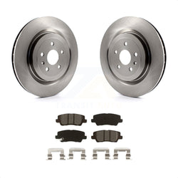 Rear Disc Brake Rotors And Semi-Metallic Pads Kit For 2015 Cadillac CTS 6.2L K8S-102958