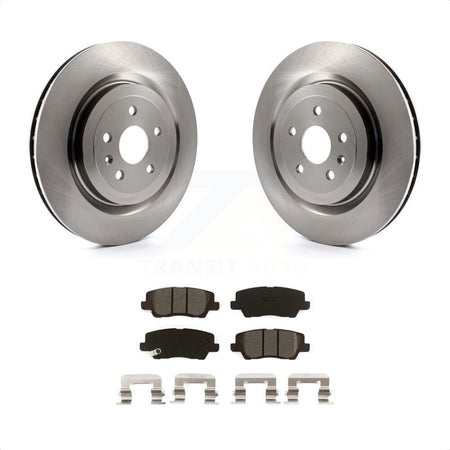 Rear Disc Brake Rotors And Semi-Metallic Pads Kit For 2015 Cadillac CTS 6.2L K8S-102958 by Transit Auto