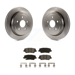 Rear Disc Brake Rotors And Semi-Metallic Pads Kit For Cadillac CTS K8S-102959