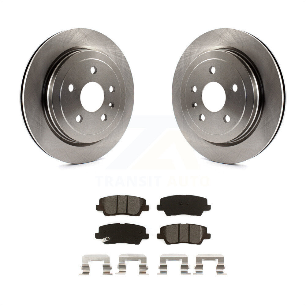 Rear Disc Brake Rotors And Semi-Metallic Pads Kit For Cadillac CTS K8S-102959 by Transit Auto