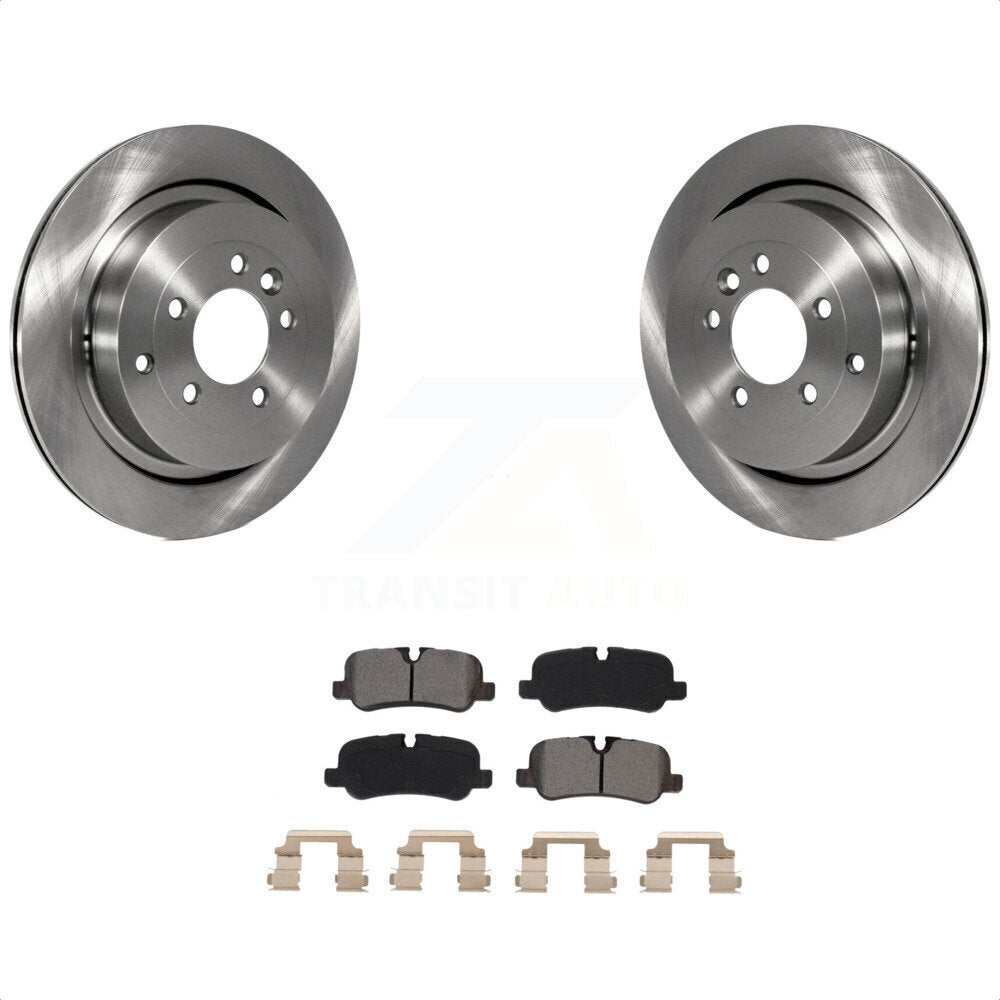 Rear Disc Brake Rotors And Semi-Metallic Pads Kit For Land Rover Range Sport LR4 LR3 K8S-102971 by Transit Auto