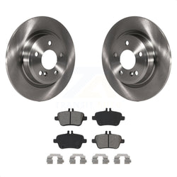 Rear Disc Brake Rotors And Semi-Metallic Pads Kit For Mercedes-Benz GLA250 CLA250 INFINITI QX30 B Electric Drive B250e K8S-102979