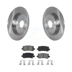 Rear Disc Brake Rotors And Semi-Metallic Pads Kit For 2018-2023 Honda Odyssey K8S-102988