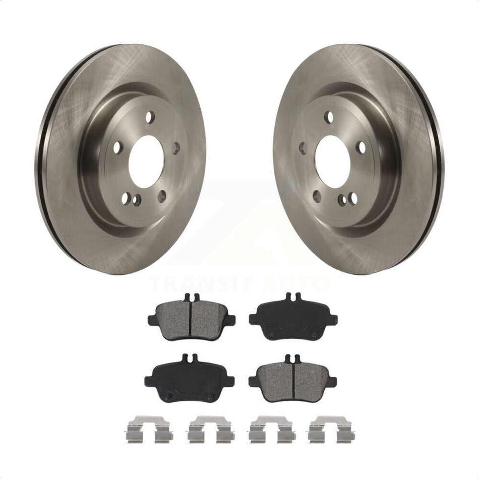 Rear Disc Brake Rotors And Semi-Metallic Pads Kit For Mercedes-Benz GLA250 CLA250 INFINITI QX30 K8S-102989 by Transit Auto