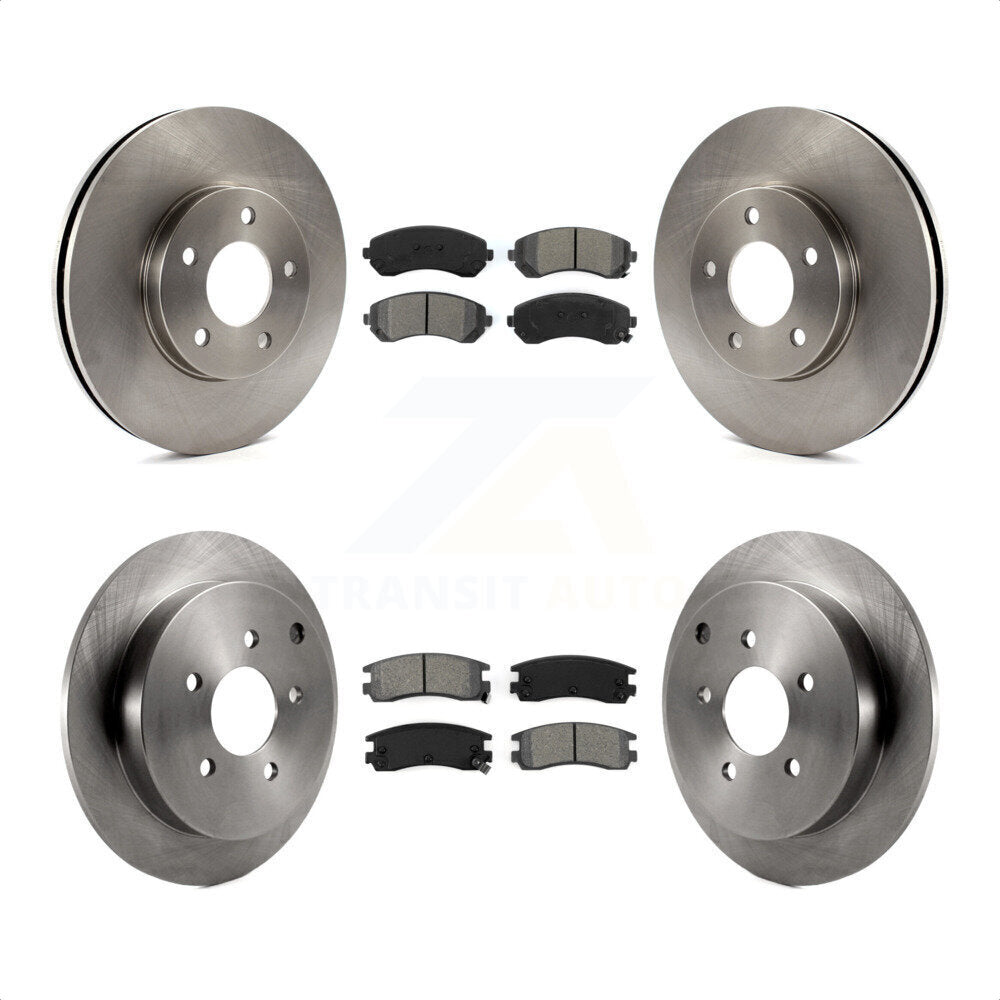 Front Rear Disc Brake Rotors And Semi-Metallic Pads Kit For Buick Rendezvous Chevrolet Venture Pontiac Montana Aztek Oldsmobile Silhouette K8S-102999 by Transit Auto