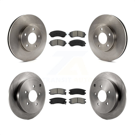 Front Rear Disc Brake Rotors And Semi-Metallic Pads Kit For Buick Rendezvous Chevrolet Venture Pontiac Montana Aztek Oldsmobile Silhouette K8S-102999 by Transit Auto