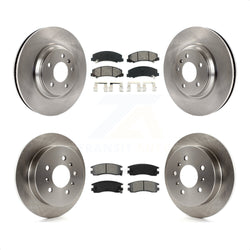 Front Rear Disc Brake Rotors And Semi-Metallic Pads Kit For Buick LaCrosse Allure K8S-103000