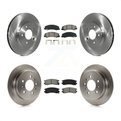 Front Rear Disc Brake Rotors And Semi-Metallic Pads Kit For Chevrolet Impala Monte Carlo K8S-103002