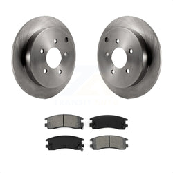 Rear Disc Brake Rotors And Semi-Metallic Pads Kit For Buick Rendezvous Chevrolet Venture Pontiac Montana Aztek Oldsmobile Silhouette K8S-103005