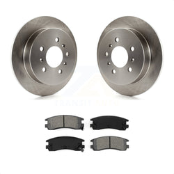 Rear Brake Rotor And Semi-Metallic Pad Kit For Chevrolet Impala Buick Pontiac Century Grand Am Monte Carlo Oldsmobile Prix Venture Alero Regal Intrigue LaCrosse Montana Trans K8S-103007