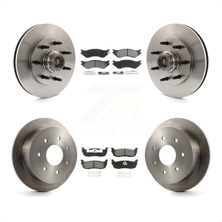 Front Rear Disc Brake Rotors And Semi-Metallic Pads Kit For Ford F-150 F-250 HD K8S-103073 by Transit Auto