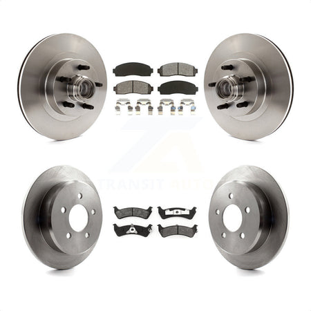 Front Rear Disc Brake Rotors And Semi-Metallic Pads Kit For 2001 Ford Explorer Sport RWD K8S-103085 by Transit Auto