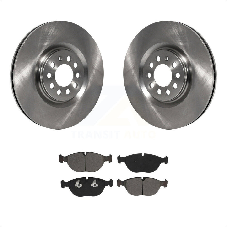 Front Disc Brake Rotors And Semi-Metallic Pads Kit For 2006 Audi TT Quattro 3.2L K8S-103112 by Transit Auto