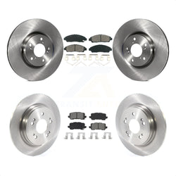 Front Rear Disc Brake Rotors And Semi-Metallic Pads Kit For 2014-2020 Acura RLX Sport Hybrid SH-AWD K8S-103115