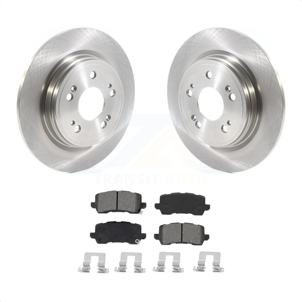 Rear Disc Brake Rotors And Semi-Metallic Pads Kit For 2014-2020 Acura RLX K8S-103117 by Transit Auto