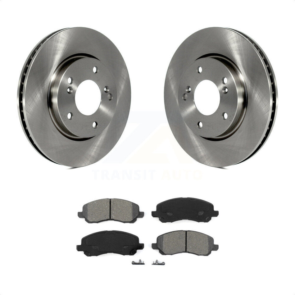 Front Disc Brake Rotors And Semi-Metallic Pads Kit For Mitsubishi Galant K8S-103119 by Transit Auto