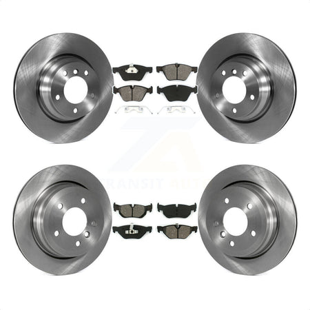 Front Rear Disc Brake Rotors And Semi-Metallic Pads Kit For 2012 BMW X1 xDrive28i With 300mm Diameter Rotor K8S-103130 by Transit Auto