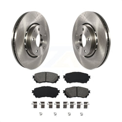 Front Disc Brake Rotors And Semi-Metallic Pads Kit For 2019-2021 Mazda 6 Naturally Aspirated K8S-103133