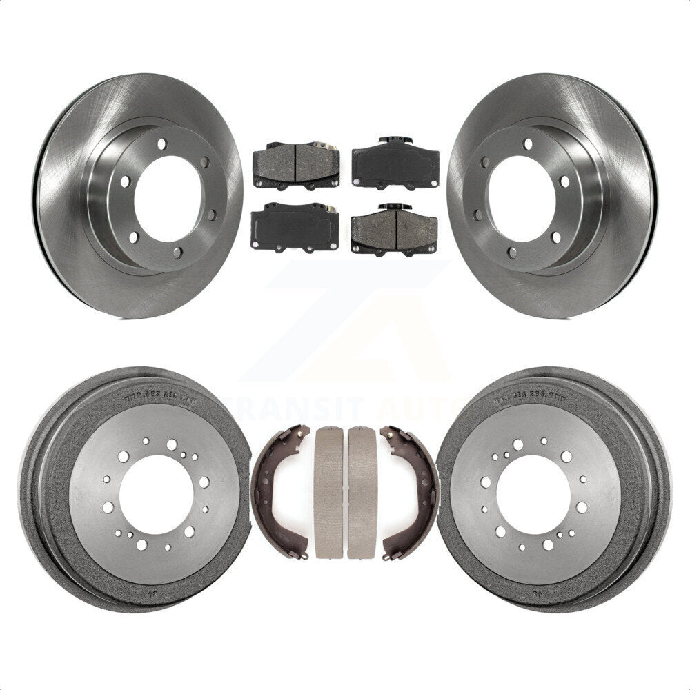 Front Rear Disc Brake Rotors Semi-Metallic Pads And Drum Kit For Toyota 4Runner K8S-103254 by Transit Auto