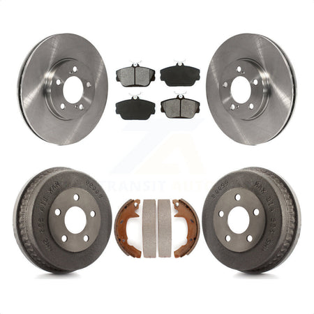 Front Rear Disc Brake Rotors Semi-Metallic Pads And Drum Kit For Ford Taurus Mercury Sable K8S-103298 by Transit Auto