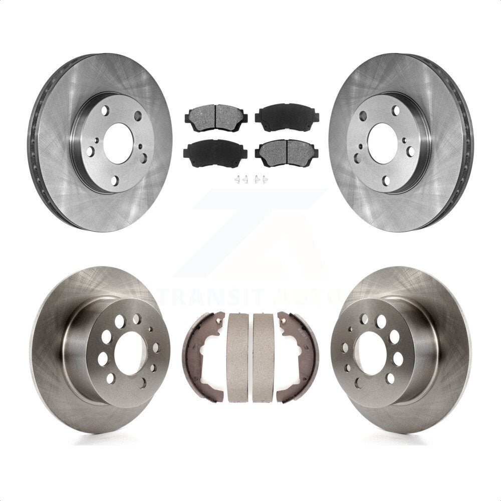 Front Rear Disc Brake Rotors Semi-Metallic Pads And Drum Kit For 1998-2003 Toyota Sienna K8S-103324 by Transit Auto