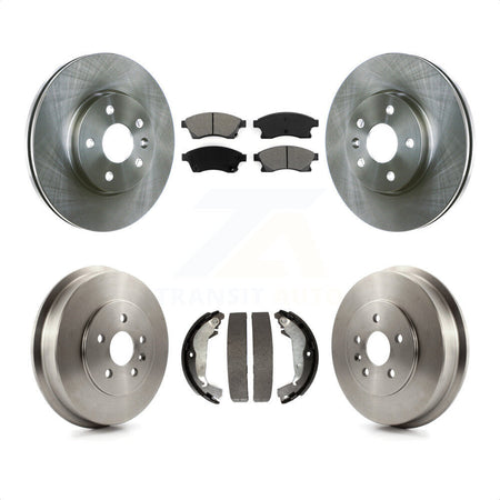 Front Rear Disc Brake Rotors Semi-Metallic Pads And Drum Kit For Chevrolet Cruze Limited K8S-103340 by Transit Auto