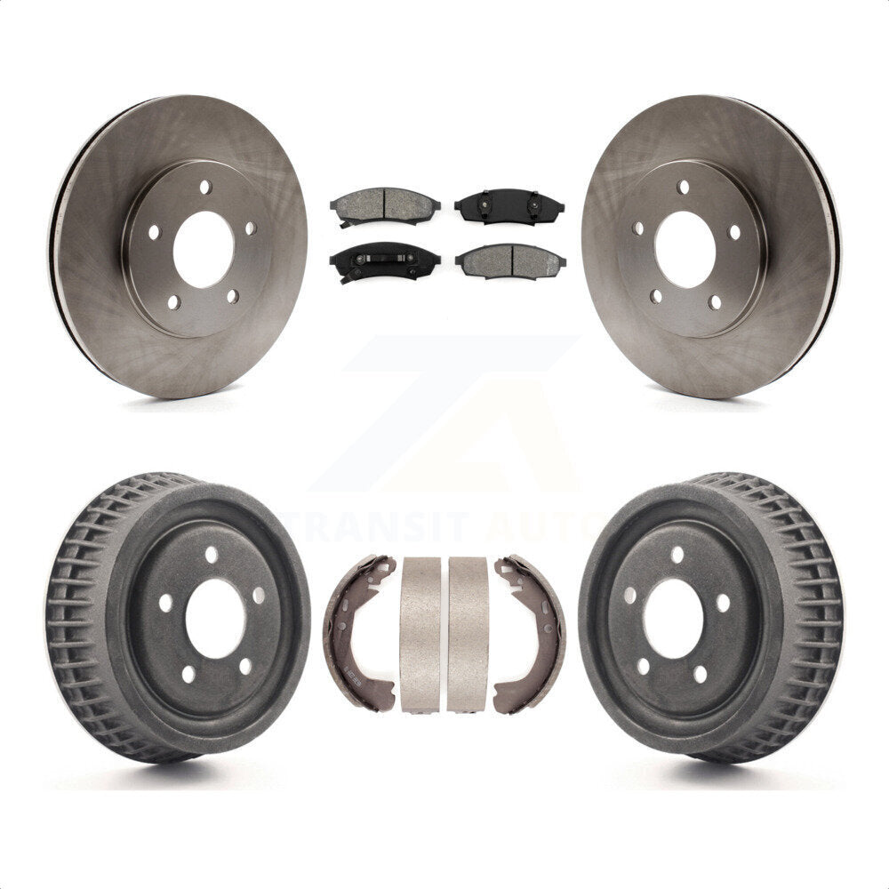 Front Rear Disc Brake Rotors Semi-Metallic Pads And Drum Kit For Chevrolet Lumina Monte Carlo K8S-103341 by Transit Auto