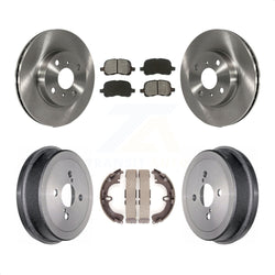 Front Rear Disc Brake Rotors Semi-Metallic Pads And Drum Kit For Toyota Corolla Chevrolet Prizm K8S-103361