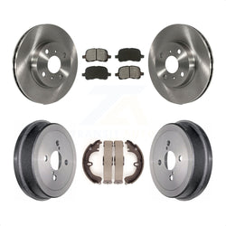 Front Rear Disc Brake Rotors Semi-Metallic Pads And Drum Kit For Toyota Corolla K8S-103362