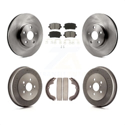 Front Rear Disc Brake Rotors Semi-Metallic Pads And Drum Kit For Toyota Matrix Pontiac Vibe K8S-103437